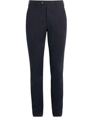 Canali Stretch-Cotton Straight Chinos - Blue