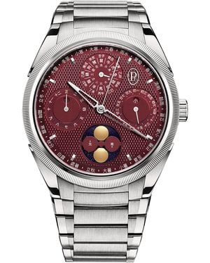 Parmigiani Fleurier Stainless Steel Tonda Pf Xiali Chinese Calendar Watch - Grey
