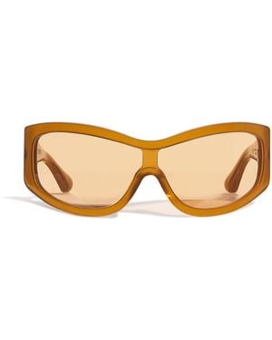 Port Tanger Acetate Nunny Sunglasses - Brown