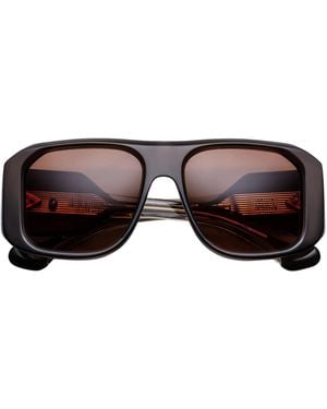 Jacques Marie Mage Alfie Square Sunglasses - Brown