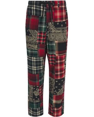 Polo Ralph Lauren Relaxed Patchwork Straight Pants - Red