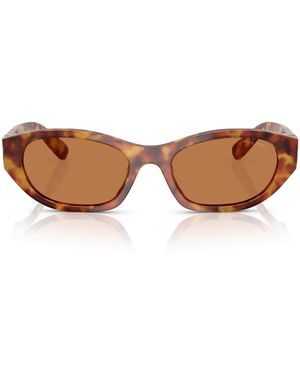 Miu Miu Acetate Square Mua03S Sunglasses - Brown