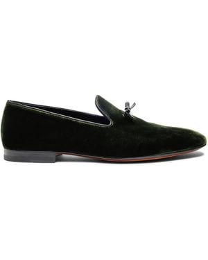Tom Ford Velvet Scott Loafers - Black