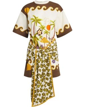 ALÉMAIS Cotton Island Cove Tunic Dress - Metallic
