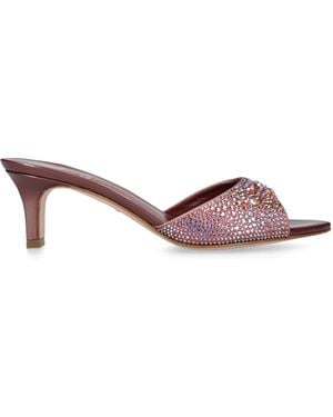 Gina Crystal Comet Mules 55 - Pink