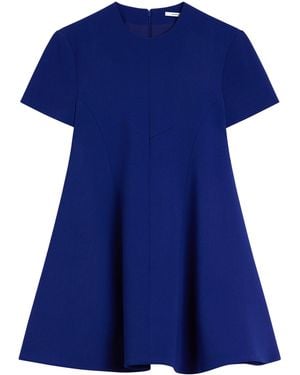 Givenchy Round-Neck Flared Mini Dress - Blue