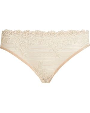 Wacoal Embrace Lace Bikini Briefs - Natural
