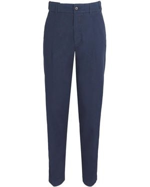 Eleventy Stretch-Cotton Chinos - Blue