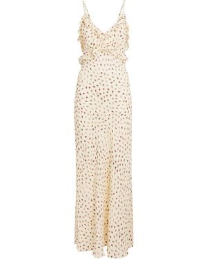 Sandro Floral Maxi Dress - White