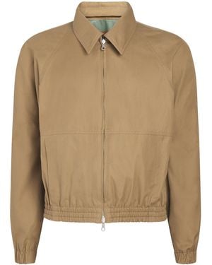 Dries Van Noten Twill Bomber Jacket - Natural