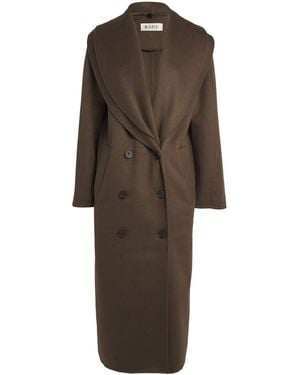 Rohe Wool Double-Faced Pea Coat - Brown