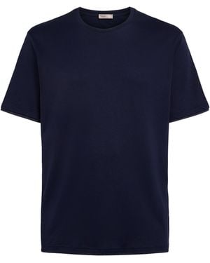 Herno Cotton Layered T-Shirt - Blue