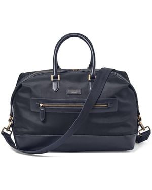 Aspinal of London Nylon Gym Bag - Blue