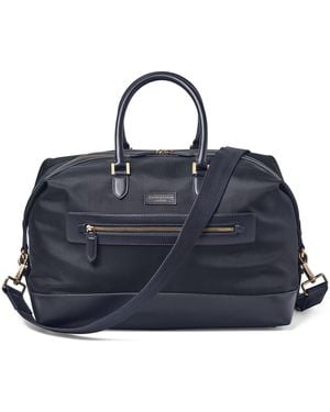 Aspinal of London Nylon Gym Bag - Blue
