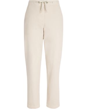 Eleventy Cotton-Blend Drawstring Trousers - Natural