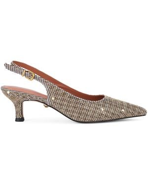 Kurt Geiger Stepney Slingback Court Shoes - Brown