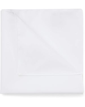 BOSS Cotton Poplin Pocket Square - White
