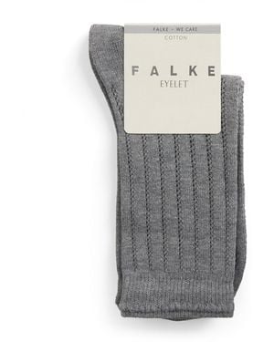 FALKE Eyelet Ankle Socks - Gray