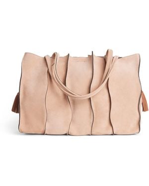 Ulla Johnson Large Suede Adria Tote Bag - Pink