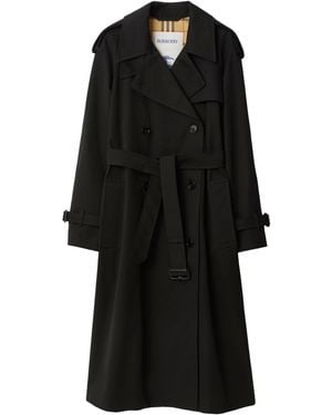 Burberry Long Castleford Trench Coat - Black
