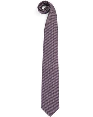 Pal Zileri Silk Jacquard Tie - Purple