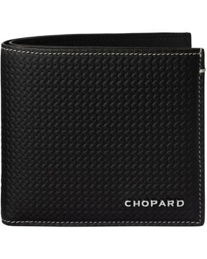 Chopard Small Leather Racing Bifold Wallet - Black