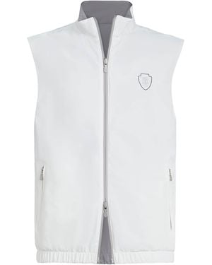 Brunello Cucinelli Technical Crest Reversible Gilet - White