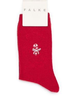 FALKE Cozy Wool Socks - Red