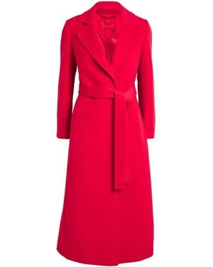 MAX&Co. Virgin Wool Longrun Coat - Red