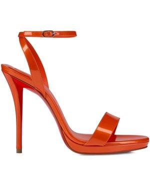 Christian Louboutin Miss Z Patent Leather Queen Sandals 120 - Red