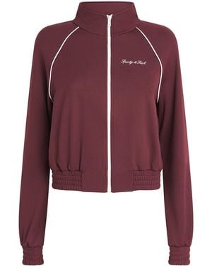 Sporty & Rich Signature Track Jacket - Red