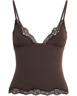 Skims Fits Everybody Lace-Trim Cami - Brown