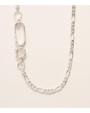 FYR Sterling Anchor Lock Necklace - Natural