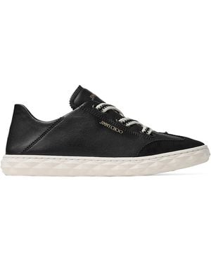 Jimmy Choo Diamond Flex Leather Sneakers - Black