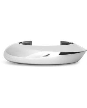 Alaïa Small Edge Cuff Bracelet - White