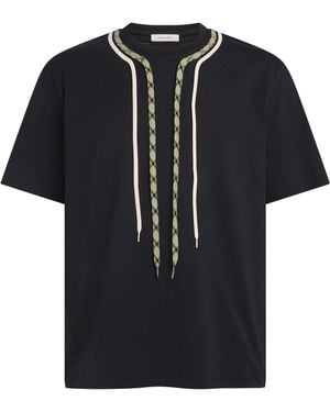 Craig Green Cotton Trek-Lace T-Shirt - Black