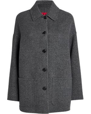 MAX&Co. Virgin Wool Short Coat - Grey