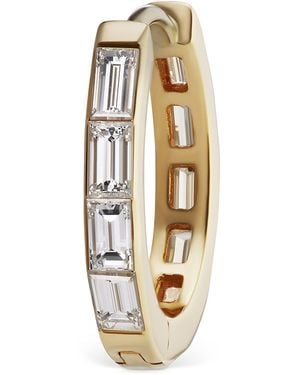 Maria Tash Invisible Set Baguette Diamond Eternity Hoop Earring - Metallic