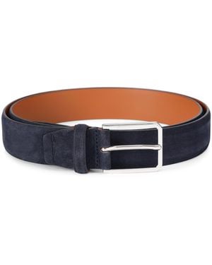 Santoni Suede Belt - Blue