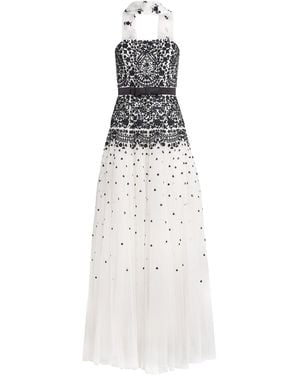 Needle & Thread Gilded Lace Maxi Dress With Scarf - White