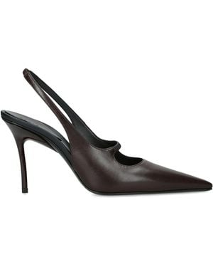 Alaïa Leather Drop Slingback Pumps 90 - Black