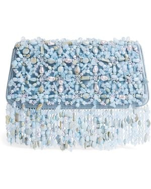Cult Gaia Embellished Idalia Shoulder Bag - Blue