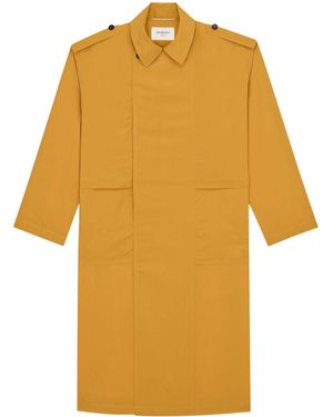 Saint Laurent Silk Trench Coat - Yellow