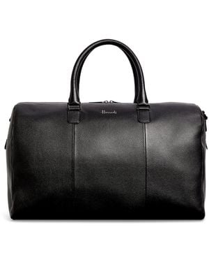 Harrods Leather Wembley Holdall - Black