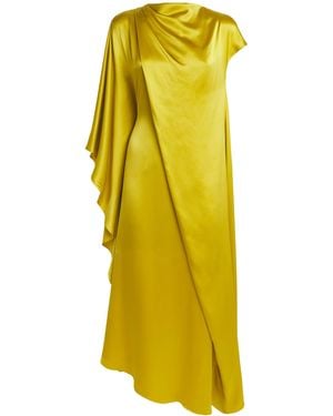 ROKSANDA Silk Draped Hiba Maxi Dress - Yellow