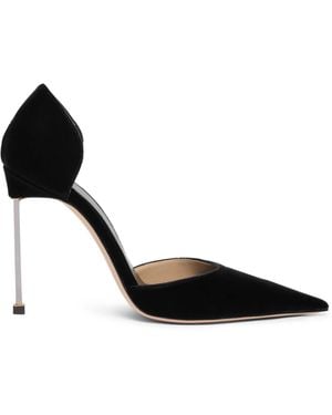 Tom Ford Velvet D'Orsay Pumps 105 - Black