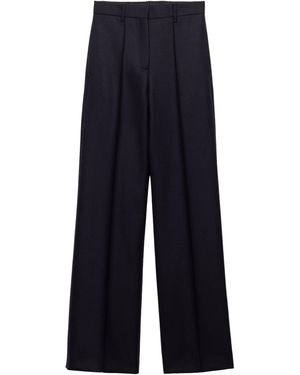 Prada Wool Tailored Trousers - Blue