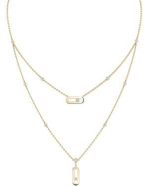 Messika Move Uno And Diamond Necklace - Metallic