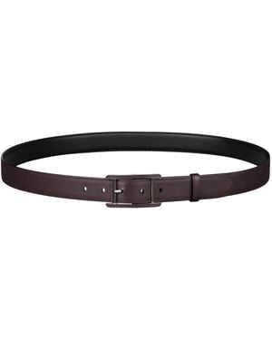Cartier Leather Reversible Tank De Belt - Black