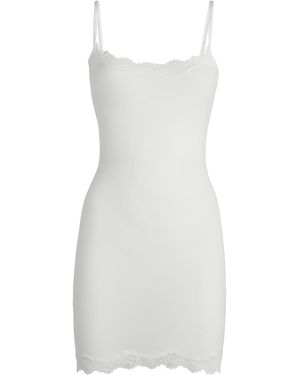 Skims Fits Everybody Lace-trim Slip Dress - White